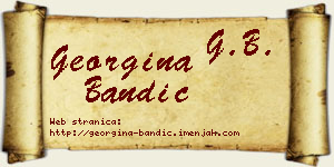 Georgina Bandić vizit kartica
